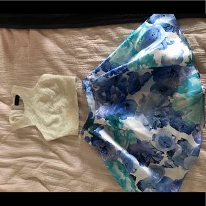 Two piece homecoming dress